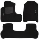 Ver imagem 3 de Jogo de Tapete Automotivo Carpete Crv 2007 À 2011 Soft Logo Bordado Preto 3 Peças