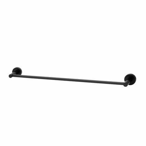 Porta Toalha Banho - Preto Fosco - Slim Perflex Metais