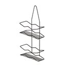 Ver imagem 1 de Porta Shampoo e Sabonete Duplo Suporte de Registro sem Furo Preto