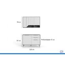 Ver imagem 5 de Cozinha Completa Celeste 5 Portas 2 Gavetas MDF 120cm Cinamomo e Off White MGM
