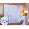 Cortina Voil Com Forro Microfibra Sala E Quarto 6,00 x 2,50 - Branco - 2