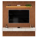 Ver imagem 1 de Painel para Tv até 65 Polegadas 2,23m Ripado Autêntico com Led Montreal com Nicho Efraín