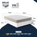 Ver imagem 2 de Cama Box Casal com Colchão de Molas Ensacadas Luxury 138x188x59cm