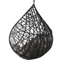 Ver imagem 2 de Balanço Suspenso Ninho Gota com Mola e Mosquetão Almofada Impermeável Gourmet Área Externa:a3