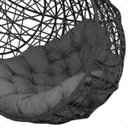Ver imagem 6 de Balanço Suspenso Ninho Gota com Mola e Mosquetão Almofada Impermeável Gourmet Área Externa:a3