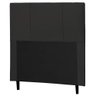 Cabeceira Donna Solteiro 90cm Suede Preto Italian Flex - 1