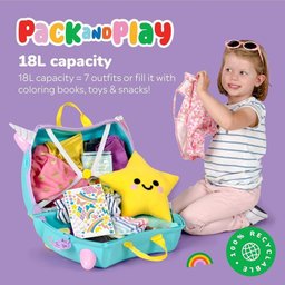 Mala Infantil com Rodinha 18l Unicornio - Trunki - 7