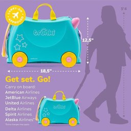 Mala Infantil com Rodinha 18l Unicornio - Trunki - 4