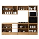 Ver imagem 5 de Cozinha Modulada Completa Compacta 12 Portas Vivace Cinamomo/Off White