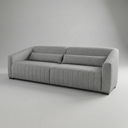 Ver imagem 3 de Kit Conjunto Sofá 02 Lugares Living Ísis e Uma Poltrona Tecido Impermeável Pet Friendly Cinza 2,10m
