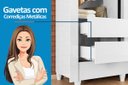 Ver imagem 6 de Guarda Roupa Solteiro Bélgica 2 Portas Branco Santos Andirá