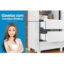 Ver imagem 6 de Guarda Roupa Solteiro Bélgica 2 Portas Branco Santos Andirá