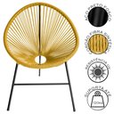 Ver imagem 2 de Cadeira para Área Externa Acapulco em Aço Carbono e Cordão de Fibra Sintética