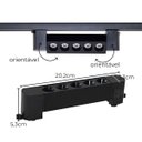 Ver imagem 2 de Luminária Led Pontual 10w Luz Quente P/ Trilho Eletrificado Delis St3058