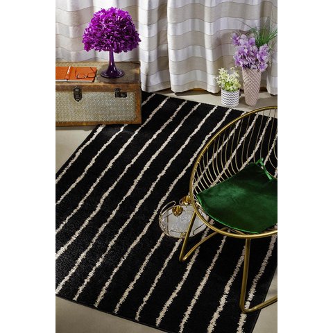 Tapete Sala Quarto Art 1,50x2,00 Preto/Perola des 12 Antider