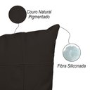 Ver imagem 2 de Almofada Decorativa de Couro Legítimo 45x45cm Bella Capuccino - Mozzelar