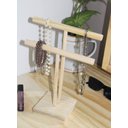 Ver imagem 2 de Porta Joias, Colares e Pulseiras em Madeira Pinus - Lina