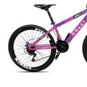 Ver imagem 2 de Bicicleta Mônaco Aro 26 21 Velocidades Colli Rosa Neon