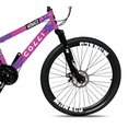Ver imagem 3 de Bicicleta Mônaco Aro 26 21 Velocidades Colli Rosa Neon