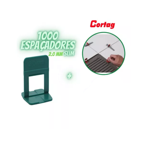 Nivelador P/ Piso Porcelanato - Slim Cortag - 1000un Espessura (mm):2 mm