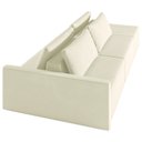 Ver imagem 6 de Sofá Ilha Modulado Milos 232cm Puff Lateral Veludo Bege G33 - Gran Belo