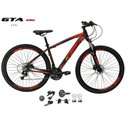 Ver imagem 1 de Bicicleta Aro 29 Ksw Xlt Kit 2x9 Sunrun Freio Disco K7 11/36 Pedivela 24/38d Garfo Trava - Preto/