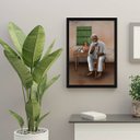 Ver imagem 2 de Quadro Umbanda Preto Velho 45x34cm:Madeira branca
