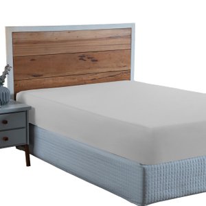 Lençol King Size 300 Fios Algodão com Elástico Revenda:branco