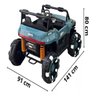 Carro Elétrico Utv 12v Infantil Buggy Quadriciclo Controle Bluetooth Usb Brinqway Bw-277 Som Luzes a - 2