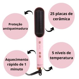 Escova Alisadora Mq Beauty Lizin Bivolt 45w - 2