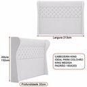 Ver imagem 2 de Cabeceira Bono Factor King no Box Madeira Maciça Off White Sallar Home