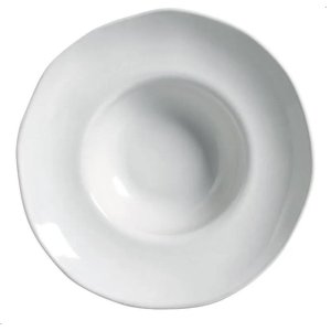 Prato para Massas Risotos Branco New White Porto Brasil 4 Peças Porto Brasil Cerâmica Prato de Massa