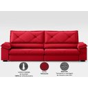 Ver imagem 6 de Sofá com Carregador Usb e Molas no Assento Retrátil Reclinável Nice 2,90m Velosuede - Netsofas