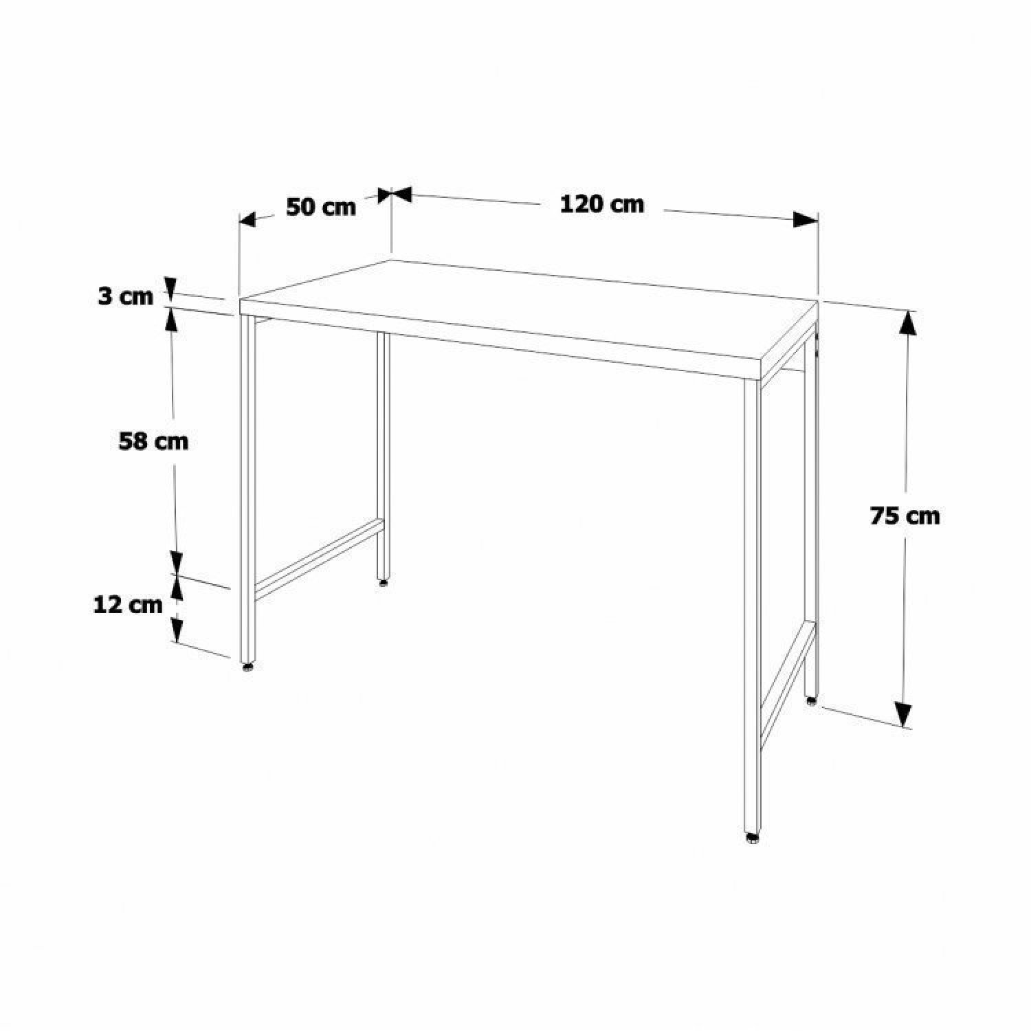 Conjunto Home Office Industrial 2 Peças Escrivaninha com Estante Active Yescasa - 2