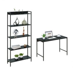 Kit Industrial 2 Peças Escrivaninha com Estante Active Yescasa - 6