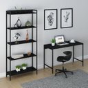 Ver imagem 1 de Kit Industrial 2 Peças Escrivaninha com Estante Active Yescasa