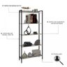 Kit Industrial 2 Peças Escrivaninha com Estante Active Yescasa - 8