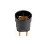 Kit 10 Soquete de Pino para Lâmpada E27 Bocal de Tomada Suporta Lâmpada até 150w Cor:preto - 2