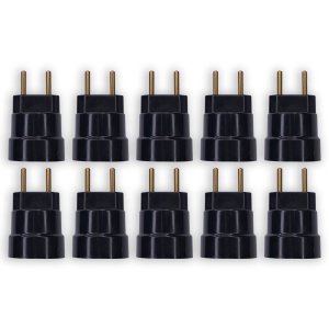 Kit 10 Soquete de Pino para Lâmpada E27 Bocal de Tomada Suporta Lâmpada até 150w Cor:preto