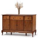 Ver imagem 1 de Balcão Buffet Madeira Maciça 4 Portas e 3 Gavetas com Pés Luiz XV 60635 Linz Móveis - Imbuia Glazer