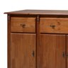 Balcão Buffet Madeira Maciça 4 Portas e 3 Gavetas com Pés Luiz XV 60635 Linz Móveis - Imbuia Glazer - 2