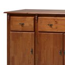 Ver imagem 2 de Balcão Buffet Madeira Maciça 4 Portas e 3 Gavetas com Pés Luiz XV 60635 Linz Móveis - Imbuia Glazer