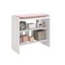 Mini Berço Moisés Zain Branco Fosco 3 em 1 Vira Trocador ou Escrivaninha para Quarto de Bebê Reller - 4