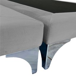Cama Oriental Premium King Veludo Cinza - 4