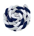 Ver imagem 1 de Protetor Berço Trança 4 Lados Azul Marinho/cinza/branco 1 Pç:azul Marinho