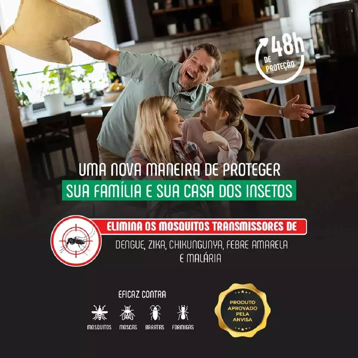D-fense Pro One Push Super Proteção para Familia 250ml - 5
