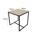 Ver imagem 3 de Mesa Lateral Quadrada Line Preto