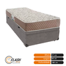 Cama Solteiro + Box Bau Cinza D45 Durablle Herval 88X188 - 2