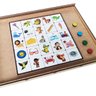 Jogo Educativo para Educação Infantil Rimas Lince de Madeira Mdf Zanline - 2