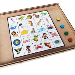 Jogo Educativo para Educação Infantil Rimas Lince de Madeira Mdf Zanline - 2 Jogo Educativo para Educação Infantil Rimas Lince de Madeira Mdf Zanline - 2